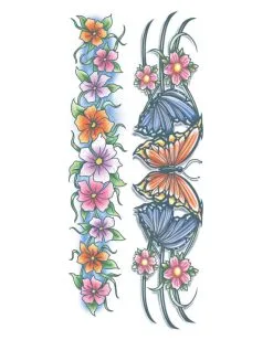 Body Bands Klebetattoo Flowers