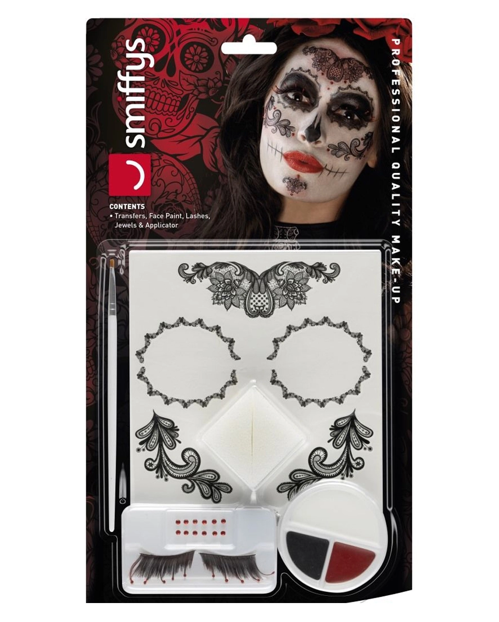 Day Of The Dead Glamour Make-Up Kit – Bild 7
