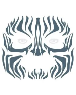 Face Tattoo Tribal Zebra