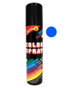Blaues Haarspray