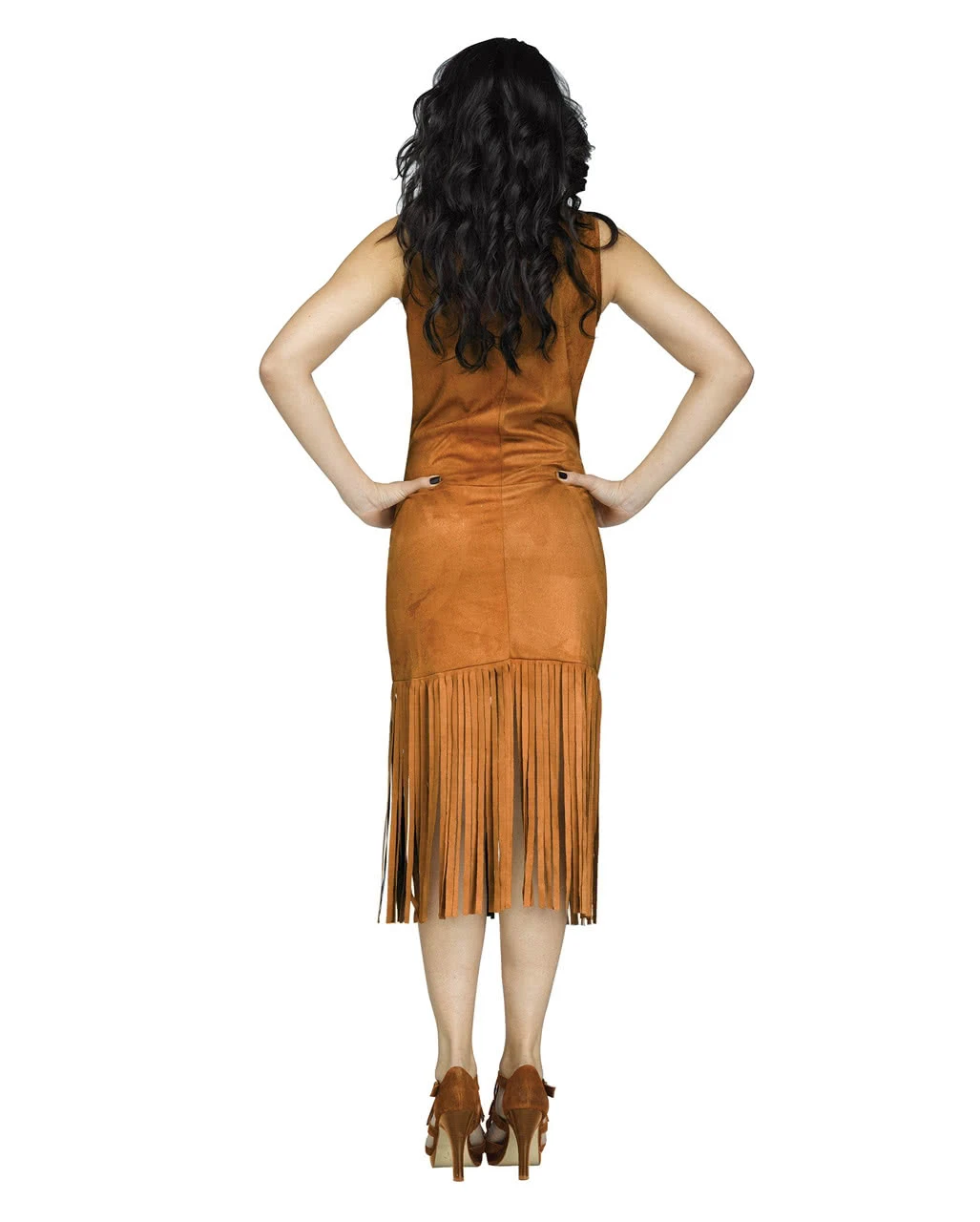 Braunes Fransenkleid Mix & Match – Bild 2