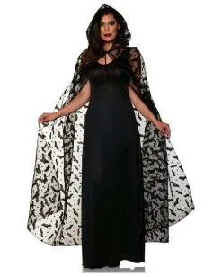 Halloween Umhang Mit Fledermaus Motiv