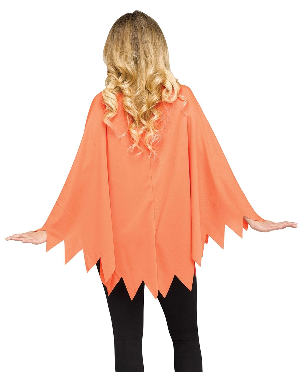 Halloween Kürbis Poncho One Size – Bild 2