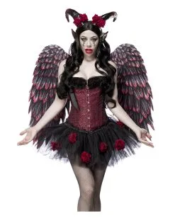 Rose Devil Kostüm Mit Flügel