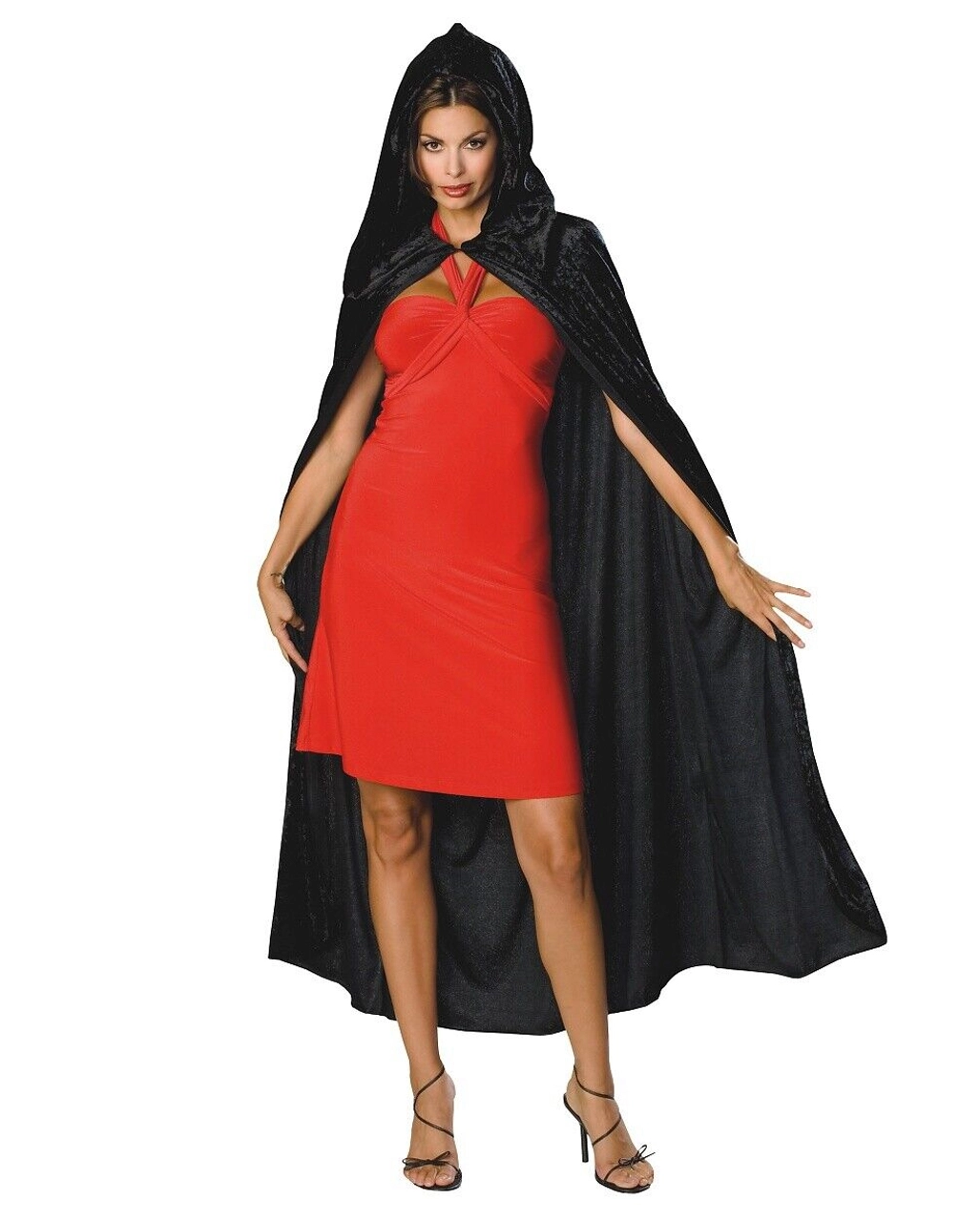 Schwarzes Cape Mit Kapuze