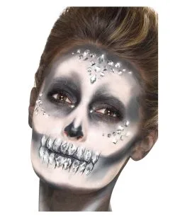 Silberne Edelsteine Eckig 100 St.