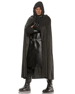 Umhang Im Wildleder-Look Schwarz