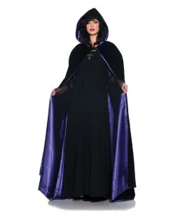 Samt Satin Cape Deluxe Violett