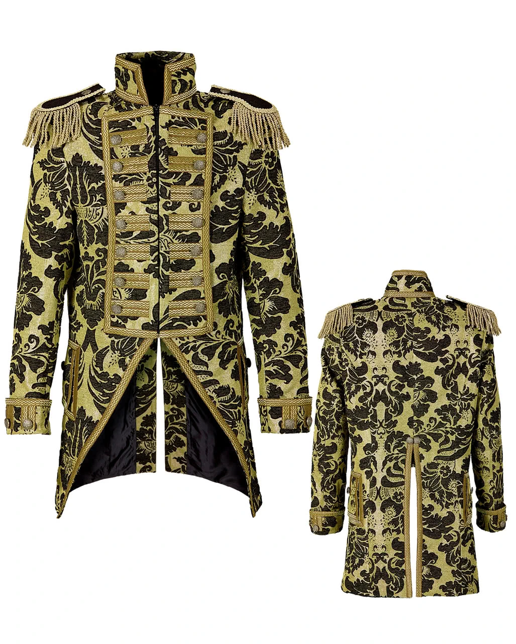 Venezianischer Damenfrack Gold-schwarz – Bild 4